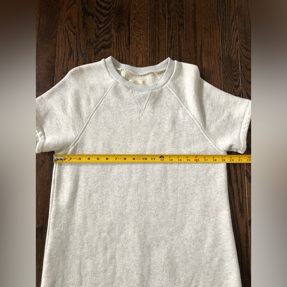 Madewell MWL Women’s S Airyterry Sweatshirt Tee Dress in Heathered Beige - EUC! - Picture 10 of 12